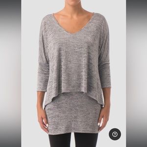 Joseph Ribkoff Dolman Sleeve Layered Marl Tunic Top, size 14